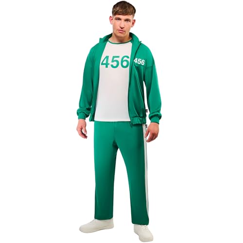 Rubies Official Squid Game Player 456 Deluxe Costume Adult Fancy Dress Size Extra Small