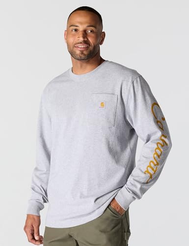 Carhartt Men's Loose Fit Heavyweight Long-Sleeve Pocket Dog Graphic T-Shirt2