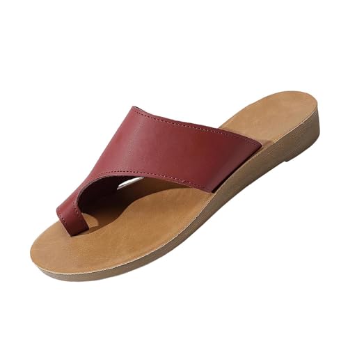 Sandales orthopédiques amples rouge 39.5 contre le mal de pieds