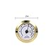 FUNEW Cigar Hygrometer,Round Analog Hygrometer for Cigar Humidor,Cigar Box/Cigar Cabinet 2inch Diameter Gold