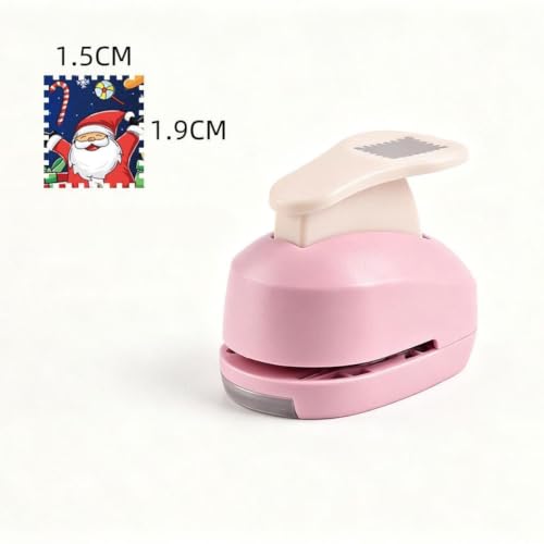 Perforadora de borde de alta precisión con mango ergonómico y elegante acabado rosa 2