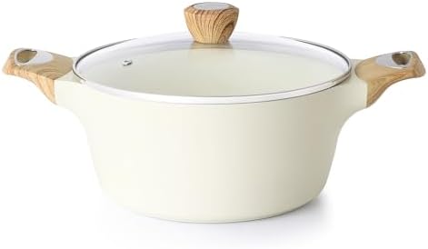 SENSARTE Ceramic Nonstick Stock Pot with Lid, 2.6/4.5/6.6/8.5 QT ...
