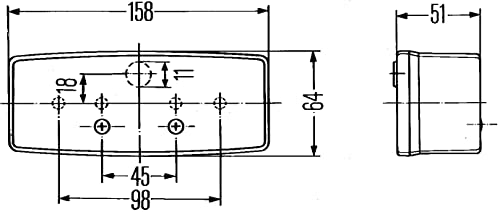 HELLA 2SD 003 184-041 Rückleuchte - Halogen - für u.a. Fendt - ECE - rechts