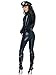 Leg Avenue Womens 4 Piece Officer Payne Lame Police Jumpsuit Costume With badge,belt and Hat, MEDIUM, Black