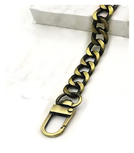 Chaine pour Sac a Main Chaînes de Sacs en Acier Inoxydable 9 mm DIY Chaîne de Bourse de Remplacement détachable, Sangles de Ceinture de Sac for Sacs à Main (Color : Brushed Bronze, Size : 40cm) Cover