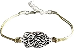 Owl Charm Bracelet OWL T SHIRTS FOR WOMEN Jewelry In Three Colors 6-8 Inches