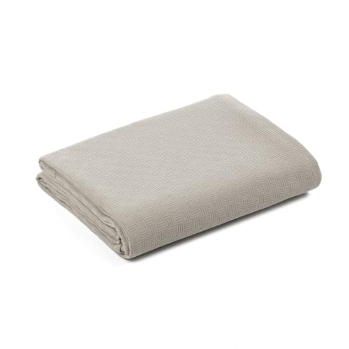 Caleffi Rodeo Copriletto Estivo, Cotone Panama, Sabbia, Singolo, 81285