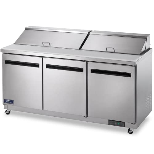 Arctic Air AST72R 3-Door Refrigerated Sandwich/Salad Prep Table