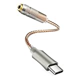 USB C に 3.5 ミリメートルヘッドフォンアダプタケーブルデジタル聴覚デコードラインオーディオファンのためのサウンドエンハンサーを強化