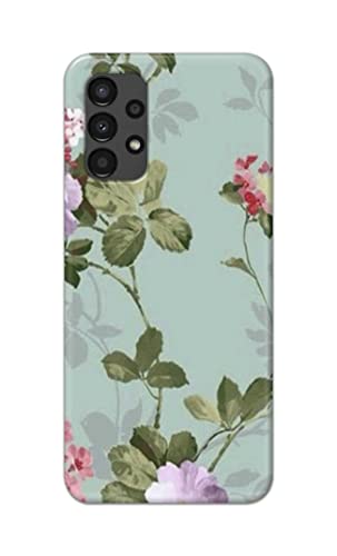 Image of Printed Hard Back Cover Case for Samsung Galaxy A13 4G Back Cover (Floral Painting) -702