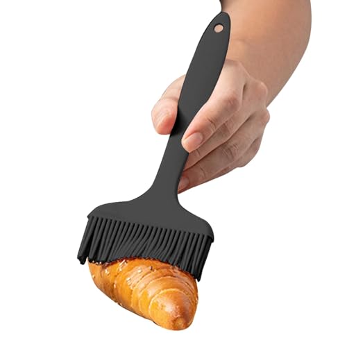 Monozoz Cepillo para cepillar para cocina, pinceles de alimentos para blanquear - Cepillo de salsa Cepillo de cepillo, Cepillo para hornear resistente al calor, cepillo de de silicona,