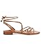 Ermonn Women's Lace-up Flat Sandals Strappy Open Toe Slingback CrissCross Casual Summer Slides
