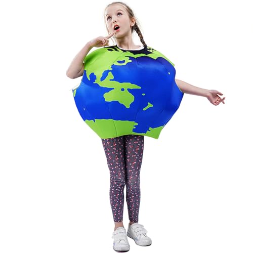 Disfraz Globo Terráqueo para Niños Azul y Verde miniatura 4