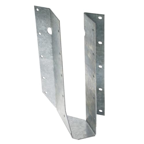 Simpson Strong-Tie SUR210 SUR Right-Skewed U-Shaped Hanger - 1-9/16 in. x 8-3/16 in. x 2 in. 45-Degree Hanger, Obround Nail Holes, 16-Gauge Zinc Galvanized Steel Construction