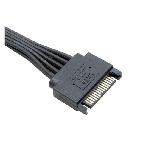 Cable Extensión SATA 15pin Macho a Hembra 5-cables miniatura 5