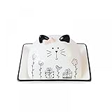 Gaolinci Cute Cat Butter Dish with Lid