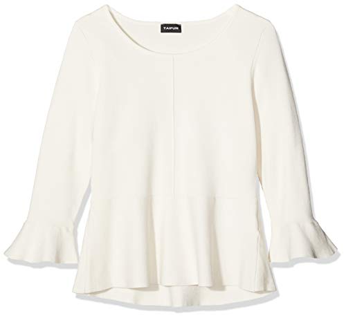 Preisvergleich Produktbild Taifun Damen 3 / 4 Arm Pullover, Weiß (White Swan 90282), 40