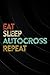 Eat Sleep Autocross Repeat - JDM Classic Euro Racing Nice Password book: Log Book & Notebook for Passwords and ShitPassword book with tabsAlphabetized notebook,Organizer