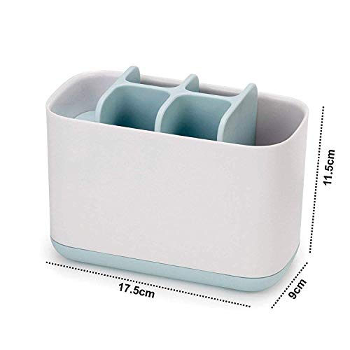 Image of Toothbrush Caddy for Bathroom, Toothbrush Storage Organizer, Container Stand for Bathroom Toiletries Cosmetics Stationery Organizer (Blue)
