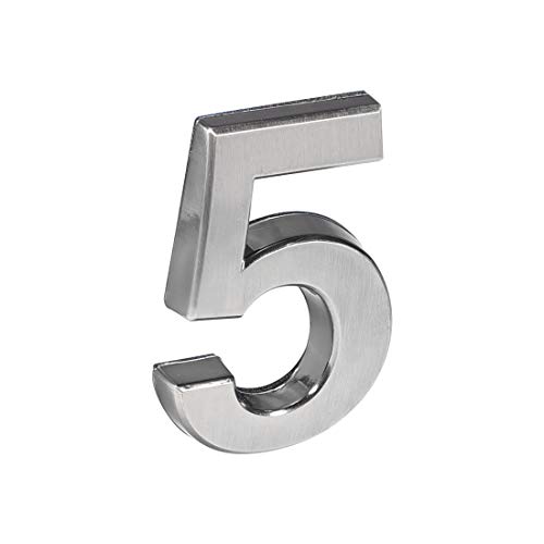 Numéro de maison nickel brossé 7,9 cm au design élégant et durable