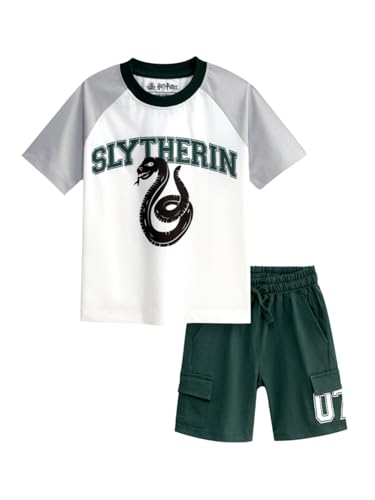 Image of Nap Chief Kids Cotton Official Harry Potter Co ord Set for Boys & Girls, T Shirt and Shorts for Casual Wear
