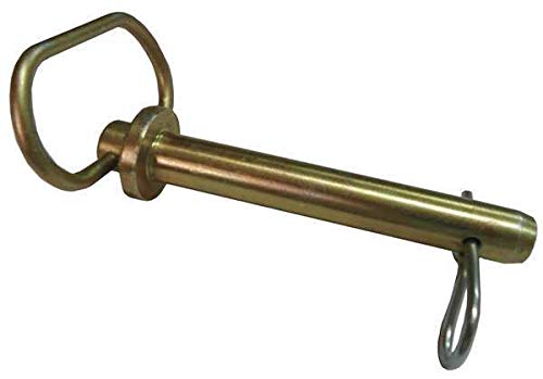 Hitch Pin, Std, STL, Zinc, 5/8x4 3/4 L