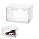 Schuhbox, Transparent Stapelbare Schuhbox, Faltbare Transparente Aufbewahrung für Schuhe, Kunststoff Schuhschrank für Schuhe bis zu 33 x 28,5 x 19 cm, Transparent