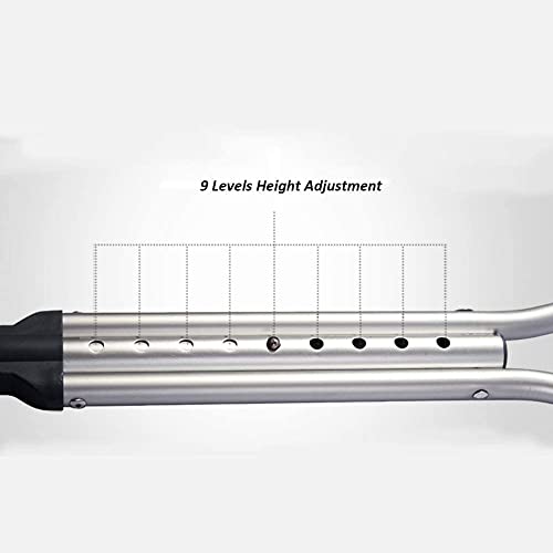 Béquilles sous les bras pour adultes canne télescopique pliable et réglable en hauteur