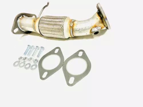 Direct Fit Front Flex Exhaust Pipe with Gaskets and Hardware, Compatible with Kia Soul 2.0L 2017-2019