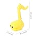 POENVFPO Tadpole Shaped Electronic Music Instrument, Rechargeable Portable Synthesizer Theremin Instrument for Kids with Adjustable Volume (Yellow)