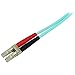 StarTech.com 2m (6ft) LC/UPC OM4 Multimode Fiber Optic Cable, 50/125, 100G, Low Insertion Loss, LSZH Fiber Jumper Cord