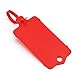 LeadSeals 100pcs Blank Plastic Tags for Labeling Reusable Hanging Tags Ties Key Tag Storage Labels Waterproof Plastic Mark Label Writable Hang Sign with One Marker Pen (Red)