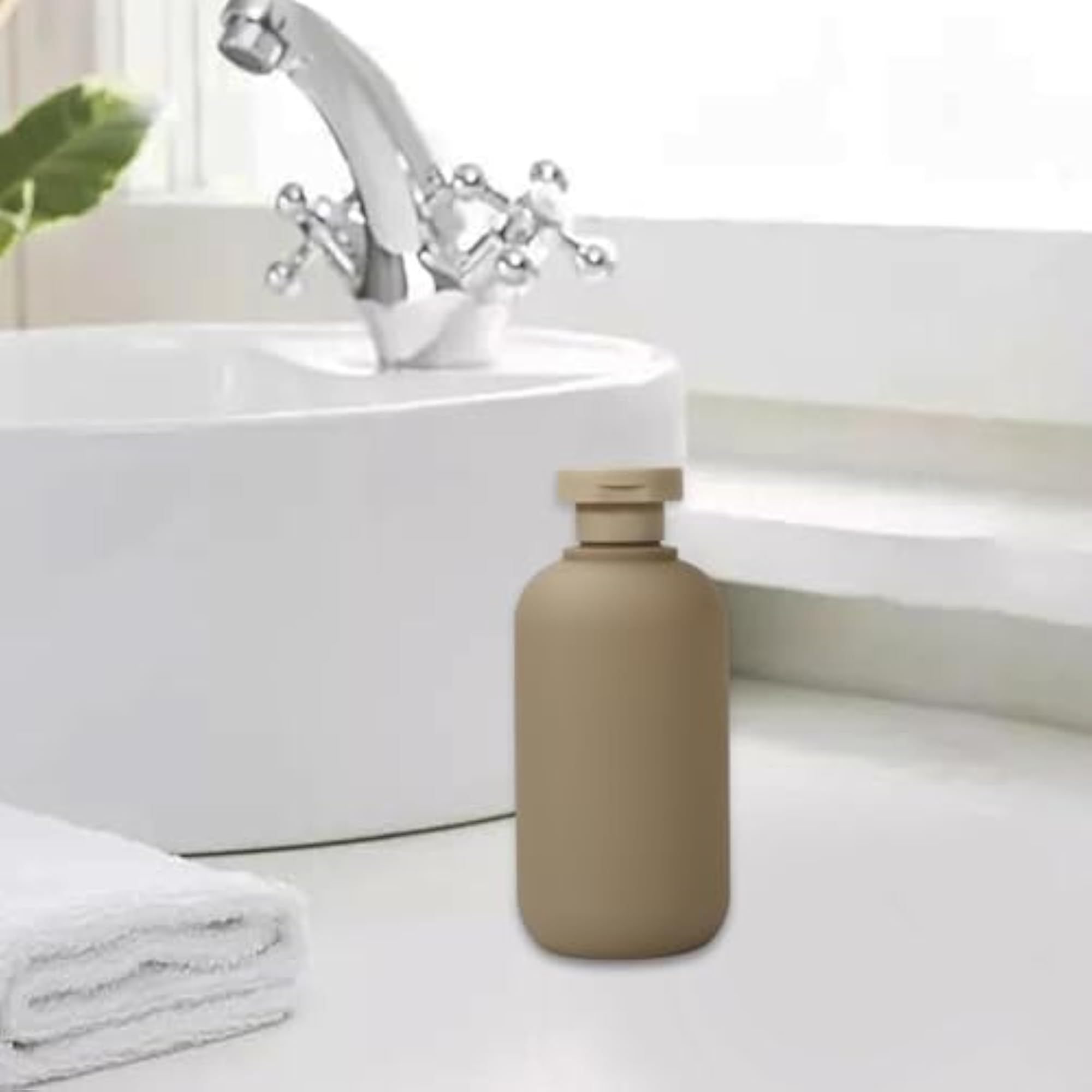 Cosmetic Makeup Packing Storage Holder Container Squeeze Bottle Gray 300ml