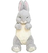 サンレモン ひざ うさぎ GY すやすや 17×14×36cm ぬいぐるみ ウサギ グレー アニマル 動物 P-9532