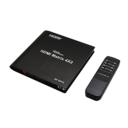 Xolorspace 41420 8K Hdr 4X2 Hdmi True Matrix Switcher 4X2 Supports 4K 120Hz 4 In 2 Out #TOP7