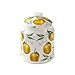 WAIT FLY Ceramic Tea Caddy Tea Canister Large Capacity Food Storage Jar Container for Tea, Coffee, Herb, Sugar, Spice, Nuts-Lemon-33 OZ