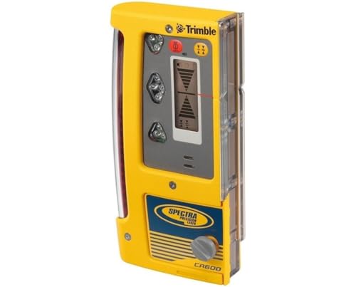 Spectra Precision CR600 Combination Laser Level Receiver with Rod Clamp, Magnetic Mount, Batteries, Waterproof, Lightweight, Bright LED Indicators