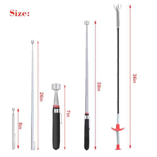 4 Pack Telescoping Magnet Set
