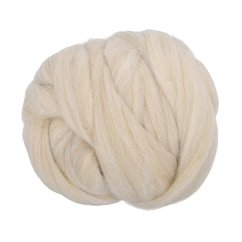 Lana para fieltro blanca PATIKIL para tejer mantas a mano en manualidades caseras