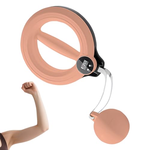 Entrenador de brazos, dispositivo de entrenamiento de brazo y pecho giratorio 360°, pantalla LED, 3 modos, dispositivo de fitness para entrenamiento de la parte del cuerpo, para el