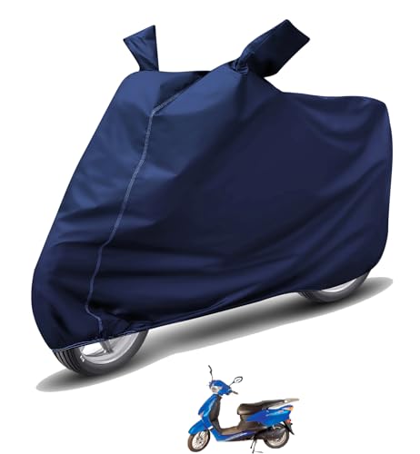Image of Auto Hub Waterproof Scooty Cover Compatible with Avon E Scoot Dustproof, UV Protection Two Wheeler Scooty Avon E Scoot Cover - Blue