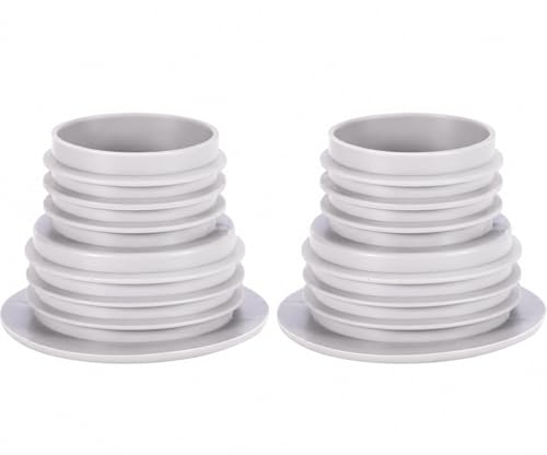 Image of Drain Pipe Seal Hose Silicone Plug,Silicone Sealing Plug Kitchen Pipe Sewer Seal Ring Washing Machine Drain Multipurpose Pipe Connector Bathroom Kitchen Laundry (Grey)