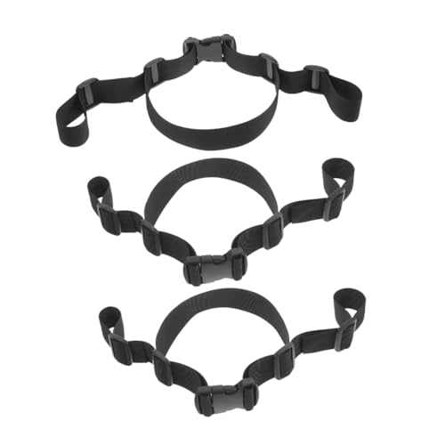 ERINGOGO High Chair Straps Replacement 3 Pack Harness Straps Belt Chair Safety Straps Infant Black