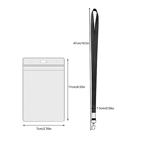 Naisfei 10 Pcs Lanyard with 10 Pcs Card Holder - Image 2