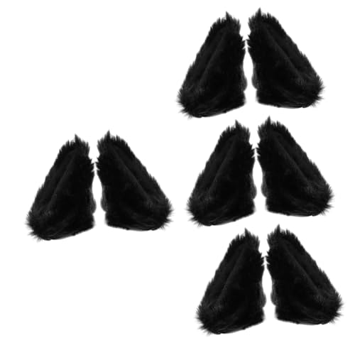 Abaodam 4pairs Cat Ear Decoration Lightweight Sticker for Motorcycle Electric Installation Unique -catching Cat Ears Base