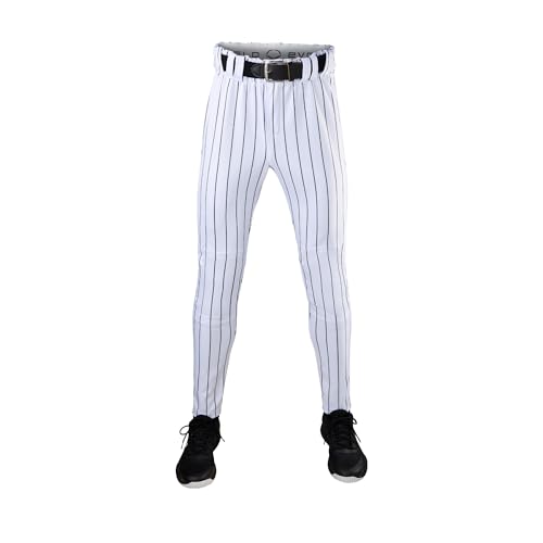EvoShield Youth CT Pinstripe Game Pant-White/Black, Medium