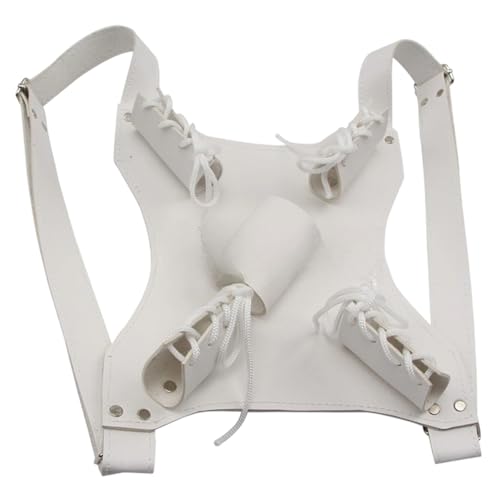 Lerpwige Correa de espadas de piel sintética de doble hombro para juego de rol, longitud ajustable, para cosplay, Samurais, accesorio de disfraz, cinturón portador