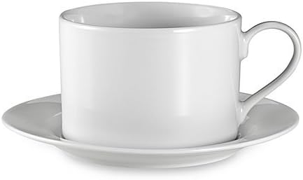 Everyday White by Fitz and Floyd Rim 12 oz. Cup and Saucer