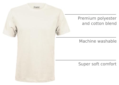 Image of Kingsted T-Shirts for Men Pack - Royally Comfortable - Super Soft Premium Fabric - Well-Crafted Classic Tee