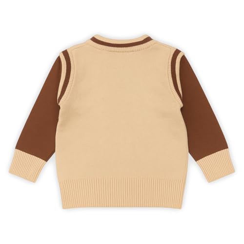 Image of Kidbea Premium Organic Cotton Winter Knitwear Set for Baby Boys | Soft Warm Pullover Sweater & Pant | Classy Comfort Outfit for Infants kids